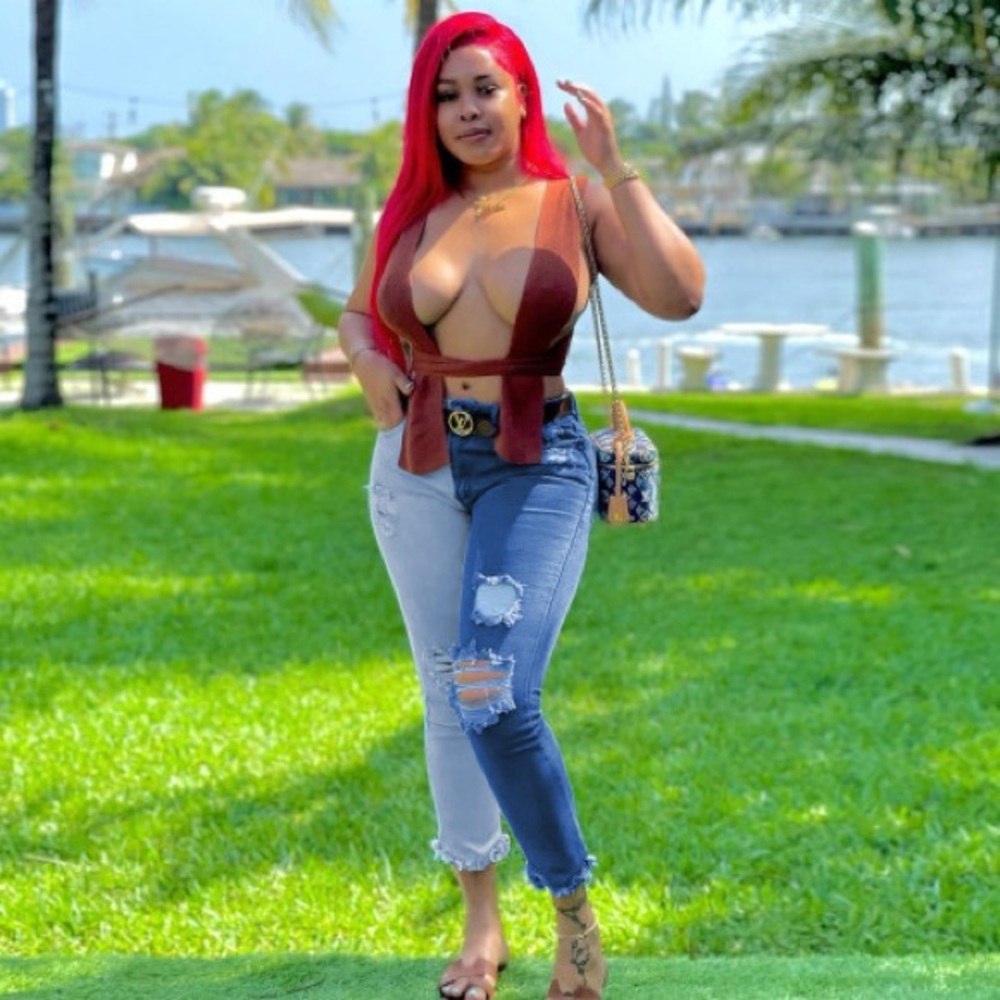 Plus Size Denim Patchwork Ripped Hole Skinny Jeans